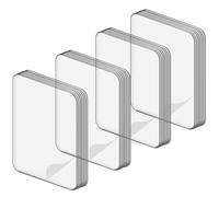 100 Pièces Ruban Adhésif Double Face Transparent Acrylique | Pose Rapide sans Outil, Usage Discret pour Télécommandes et Bureaux, pour Location et Voiture
