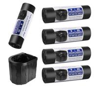 100 Pièces Sac Poubelle Kit,30L Sacs pour Toilettes Biodégradables, étanches Sacs Toilettes de Portable Camping, pour Randonnée, Cuisine, Maison, Camping, Voyage