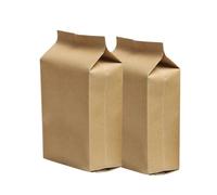100 Pièces Sachet de Thé en Papier Kraft à Soufflets Latéraux