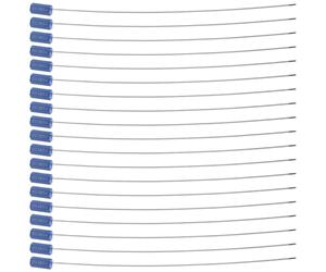 100 Pièces Scellé de Transport, Numéroté Bleu | Sécurité Anti-effraction, Étanchéité Météo, Usage Transport et Entrepôt, pour Coffres et Matériel Électrique