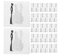 100 Pièces Serviettes de Mariage en Pâte de Bois Blanche Imprimées | Mots de Mariage Imprimés, Image de Mariée, Usage Cocktail et Fête, Nettoyage Jetable pour Tables