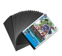100 Pièces Sleeves Transparents, 66 x 91 mm, Noir