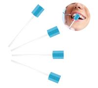 100 Pièces Soins Bucco Bâtonnets, Écouvillons En Mousse Jetables, Bâtonnets De Soins Buccaux,Écouvillon Épongepour Soins Buccodentaires Quotidiens Et Besoins Domestiques Des Adultes,Enfants(Bleu)