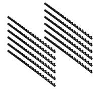 100 Pièces Spirales de Reliure en Plastique Noir 21 Anneaux | Reliure Ronde à Pas Standard, Surface Lisse sans Bavures, pour Contrats et Cours, Archivage Bureau