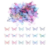 100 Pièces Stickers Papillon, 3D Papillons Décoratifs, Schmetterling Deko, 5cm Papillon Decoration, Pour Stickers Muraux, Ornements De Chambre D'enfants, Décor De Fête De Mariage