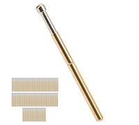 100 Pièces Stylo de Sonde de Test à Ressort en Métal, Grande Tête Ronde Type P125-D, Aiguille de Test de Composants électroniques, Sonde, Broche Pogo, Aiguille Conique, Outils de