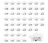 100 pièces supports de tablette, supports d'étagère 101558 compatibles avec PAX, supports de tablette pour armoire, remplaçants pour KOMPLEMENT, blanc (100, blanc)