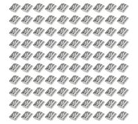 100 Pièces T Slot Nuts, Écrous en T Européen, Écrous en T Carbone en Acier au Carbone Zingué pour Profilés Aluminium Série 20 Compatible avec Rainures de 6mm (Eu20-M5*10 * 6)