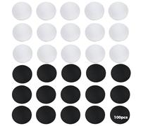 100 pièces tags NFC NTAG215 25 mm, 50 noirs et 50 blancs, autocollants RFID programmables pour téléphones NFC, adaptés aux applications personnalisées, événements et cadeaux