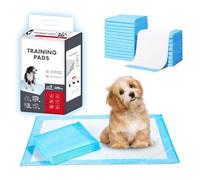 100 Pièces Tapis Absorbant Chien, 33 x 45 cm Alaise Jetable Alèse Pipi Propreté Educateur Chien Animaux, Apprentissage de la Propreté, Anti-Fuite et Résistante, Tapis pour Chiot