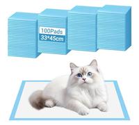 100 Pièces Tapis Éducateurs pour Chiens et Chiots 33cmx45 cm, Tapis Hygiénique d’entraînement, Alèses Jetables Ultra Absorbantes avec 6 Couches, Anti-Fuite, Séchage Rapide et Contrôle des Odeurs