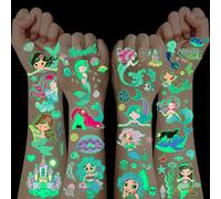 100+ Pièces Tatouage Enfant Sirene, Tatouage Ephemere Gommettes Enfants 3 4 5-12 Ans Cadeau Fille 3 4 5 6-12 Ans Pinata Anniversaire Fille Deco Chambre Ado Filles Stickers Gommettes Autocollantes