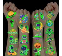 100+ Pièces Tatouage Enfant Spatiale, Tatouage Ephemere Gommettes Enfants 3 4 5 6-12 Ans Cadeau Garcon Jouet Fille 3-12 Ans Stickers Enfants Pinata Anniversaire Garcon Gommettes Autocollantes