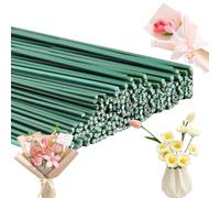 100 Pieces Tige Fleur Artificielle, 30cm Fil de Fer Fleuriste, 2 mm de Diamètre Tige Fleur Artificielle, Fil de Fer Fleuriste Couronnes Artisanales, DIY Bouquets