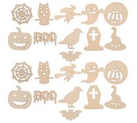 100 Pièces Tranches de Bois D'halloween Décor en DIY