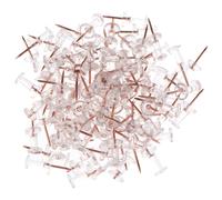 100 Pièces Transparent Or Rose Punaises Pouce Punaise Planche Épingles Dessin Photo Mur Goujons Bureau Fournitures Scolaires