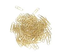 100 Pièces Trombone doré Trombones Signet Trombone électrolytique pour L'étude de Travail de L'école de Bureau (Or)