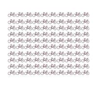 100 pièces trombones en forme de vélo, petits trombones en métal pour bureau, école, maison, trombones de forme mignonne avec processus de galvanoplastie, mini trombones