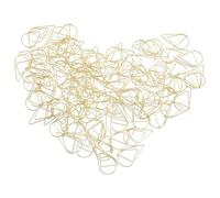 100 Pièces Trombones Métalliques de Goutte, Marque-pages | Finition Lisse, Aspect Élégant, Usage Quotidien, Journaling, pour Magazines et Copies D’examen