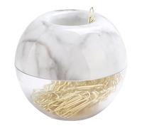 100 Pièces Trombones Métalliques Marbrés, Boîte Magnétique
