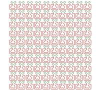 100 pièces trombones polyvalents innovants mignons Mini trombones en métal pour la maison quotidien bureau école