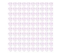 100 pièces trombones portables Mini galvanoplastie violet mignon radis forme trombones en métal pour bureau maison école fournitures de papeterie