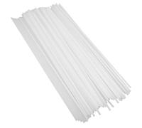 100 Pièces Tube à Rivet Plastique Blanc 5.2x500mm | Conception Intégrée, Structure Lisse, Compatible Plusieurs Machines, pour Bureaux et Comptabilité