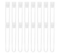 100 Pièces Tubes à Essai 5ml avec Bouchon Blanc | Fermeture Étanche, Structure Translucide, pour Échantillons, Transport, Petits Éléments et Expériences Scientifiques