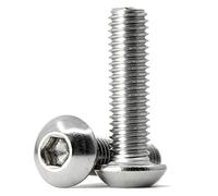 (100 Pièces) Vis à Tête Fraisée M4x6mm en Acier Inoxydable 304, Vis à Six Pans Creux à Filetage Complet