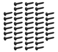 100 Pièces Vis de Fixation Automobile Auto Taraudeuses en Métal | Trous de Clips de Garniture et Grilles de Haut-parleurs, Finition Résistante à Corrosion, Installations Oem