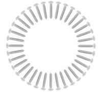 100 Pièces Vis de Plaque Murale Blanches en Acier Inoxydable pour | Résistantes au Foirage, Installation Rapide, Finition Soignée, Adaptées aux Plaques D’éclairage, Rénovations et Nouvelles