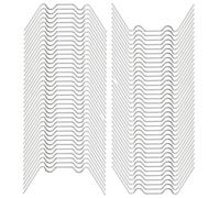 100 Pièces W Clips pour Serre de Jardin en Verre,Polycarbonate Clips Kit de Réparation,Accessoires de Jardin pour Serres,Résistantes aux Tempêtes,pour Installation Fixe Verre Plaques