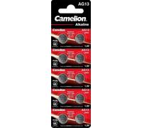 100 piles bouton alcalines Camelion AG13 LR44 LR1154 357 (blister de 10 x 10)