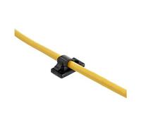 StarTech.com 100 Pinces Attache Câbles Adhésives Noir, Organiseur Câbles Réseau/Ethernet/Bureau/Ordinateur, Range Câbles Bureau Autocollant, Pince Nylon Autocollante Ignifugée UL/94V-2 (CBMCC1) - attaches de câbles - Conformité TAA