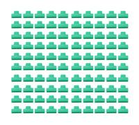 100 Pinces de Serrage pour Film de Serre, Filet de Couverture, Tunnel, Arceau, Cadre, Pince pour Tige de Filet d'ombrage, Pinces pour Film de Serre (8 mm)