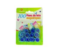 100 pions de loto magnetique bleu - accessoire bingo Bleu