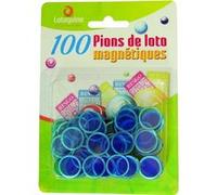 100 PIONS DE LOTO MAGNETIQUE BLEU - ACCESSOIRE BINGO