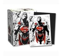 100 Pochettes Dual Matte Art Superman Core (noir/rouge) - Dragon Shield