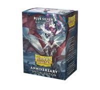 100 Pochettes Dual Matte Format Standard Blue Silver - Dragon Shield