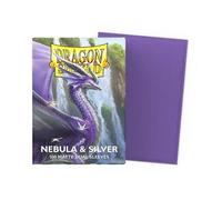 100 Pochettes Dual Matte Format Standard Nebula & Silver - Dragon Shield