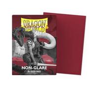 100 Pochettes Matte Non-Glare Format Standard Blood Red - Dragon Shield