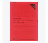 100 pochettes transparentes ÖKI Ordo DIN A4 rouges lisses 120 g/qm