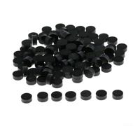100 Points de Repère Noirs pour Manche de Guitare en ABS 6mm Incrustation pour facile Ukulélé Mandoline pour accessoire Luthier Lot de 100(Black Diameter4mm)