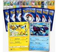 100 Pokemon Cards English - 10 Guaranteed Holo & Reverse Holo + 90 Common and Uncommon - Authentic Original Cards - Random Bulk Lot for Collectors and Gift Idea