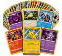100 Pokémon Karten Deutsch - 10 Glitzernde Garantiert, Holo und Reverse Holo + 90 Normale - Authentisch, Gelbe Ränder - Zufälliges Set für Sammler und ALS Geschenk