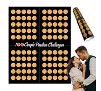 100 Poster Da Grattare Coppia, 58 * 42cm Date Da Grattare Idee Poster, Date Ideas Scratch Off Poster, Love Game Date Poster Scratch, Bucket List Scratch Poster per San Valentino