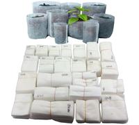 100 Pots Sacs De Culture Biodegradable, Taille: 7x9cm Multicolore