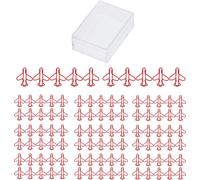 100 pour cent avion -forme -papier -clips rouille -prévention processus d'accélération clip doux pour scrapbooking -faire carte rouge