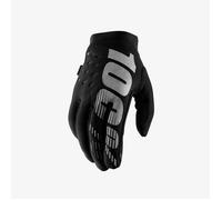 100 POUR CENT CROSS/ENDURO GLOVES MODEL BRISKER SOFTSHELL COLOUR BLACK/GREY SIZE