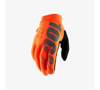 100 POUR CENT GANTS CROSS/ENDURO MODÈLE BRISKER SOFTSHELL COULEUR ORANGE/NOIR TA